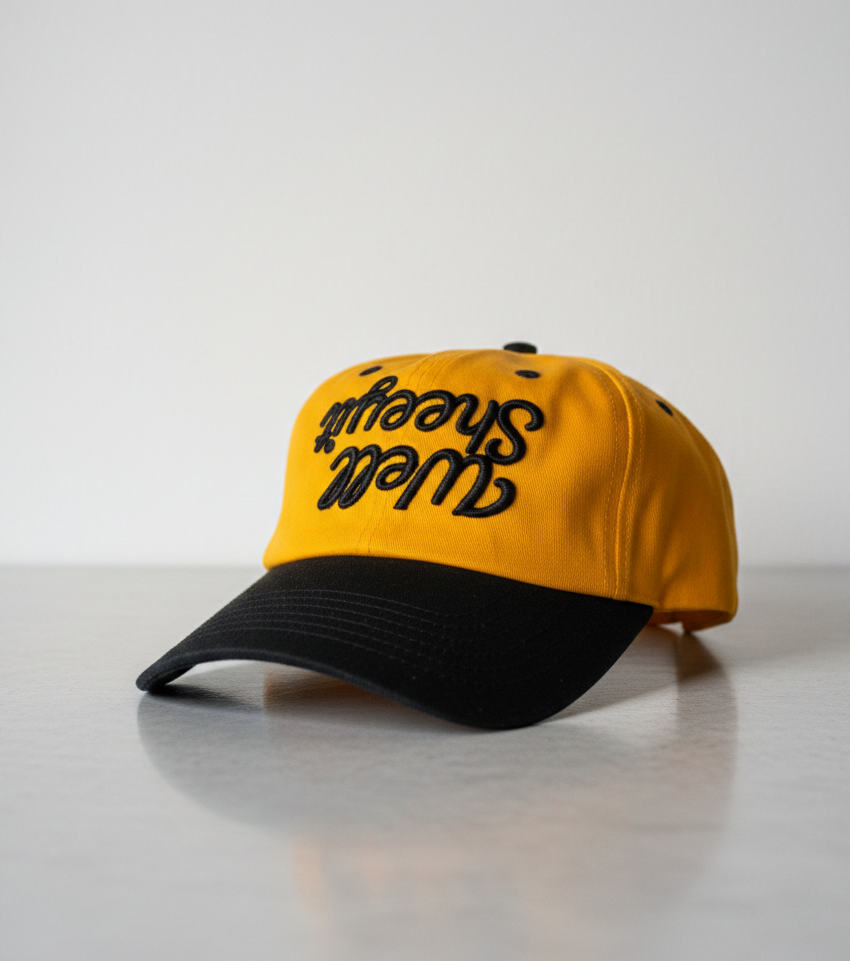 Well Sheeyit Script Hat – Two-Tone Dad Hat - Flipped